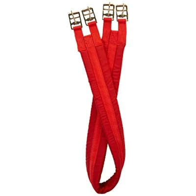 Abbildung von Rhinegold 0 Cotton Padded Girth 50 Red Gurt, rot, 127 cm