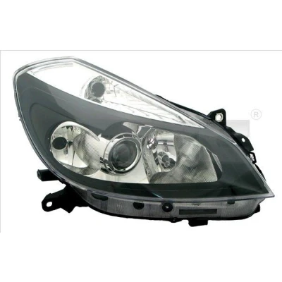 Abbildung von TYC 20 0795 25 21 Scheinwerfer rechts H7/H1/H7 mit Abbiegelicht für Rechtsverkehr ohne Elektromotor RENAULT: Clio 3, III Grandtour