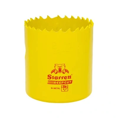 Abbildung von Starrett Tiefschnitt Lochsäge DCH0234 Hochleistungs Bimetall mit zusätzlichen Kobalt HSS Zähnen für Metalle, Holz, Gusseisen, Glasfaser Kunststoffe 70 mm