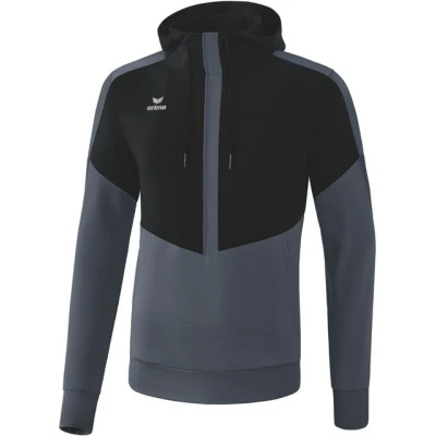 Abbildung von Erima Kinder Squad Kapuzensweat, schwarz/Slate Grey, 152