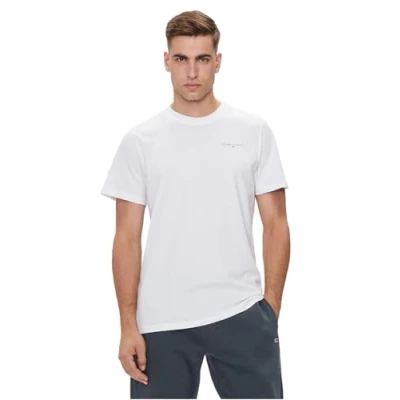 Abbildung von Tommy Jeans SLIM Linear TEE Tshirt basic, Herren, Größe: 54, White