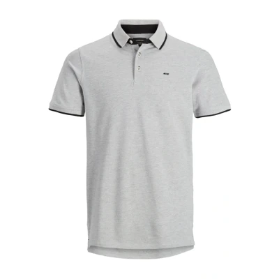Abbildung von Jack &amp; Jones Paulos SS NOOS Poloshirt, Herren, Größe: Large, Light grey
