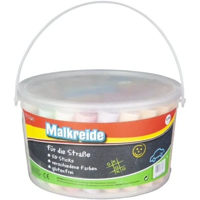 Abbildung von Besttoy Malkreide Straßenmalkreide 50 Sticks bunt