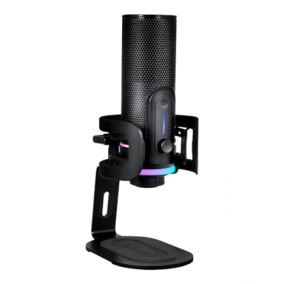 Abbildung von MIC PRO RGB Mikrofon, Studioqualität, Fortschrittliche Geräuschunterdrückung, 192kHz/24bit, 10 Lichteffekte, 4 wählbare Richtcharakteristiken