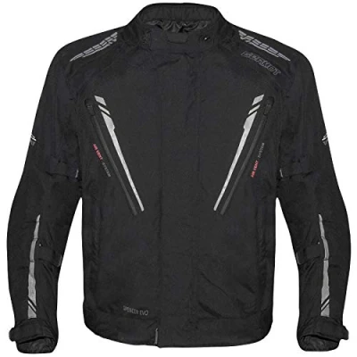 Abbildung von Germot Herren Motorradjacke Spencer Evo Big Size, Schwarz Grau, B2XL, 4223500