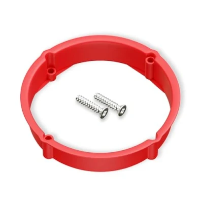 Abbildung von CusoTec Putzausgleichring 25 Stück 12mm rot für 60 mm Schalterdosen, inkl. Schrauben, 60mm zur Putzschichtanpassung