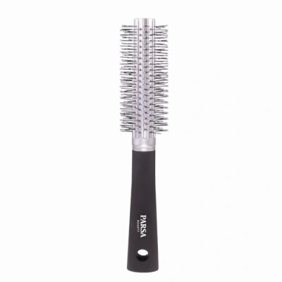 Abbildung von PARSA Beauty Trend Line Haarbürste Rundbürste (Silber) mit Kunststoffpins für Volumen und Fülle beim Föhnen ohne Ziepen