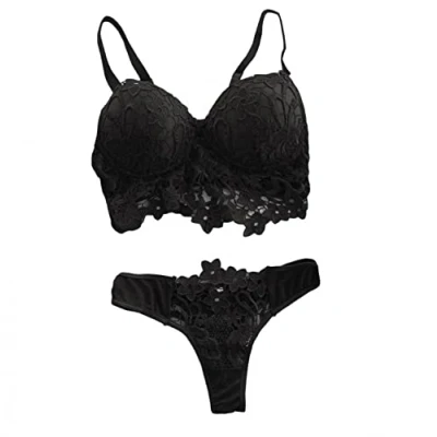 Abbildung von pitashe_Bekleidung Erotische Dessous Set Damen Sexy Tiefer V Ausschnitt Halfter Spitze Reizwäsche Negligee Babydoll Hem Nachtwäsche Nachthemd Lingerie Nachtkleid G String Sleepwear, Dessous#07, L