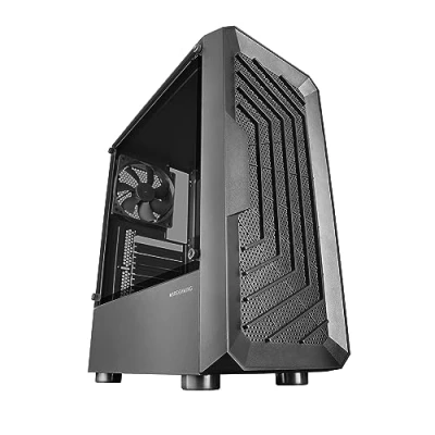 Abbildung von Mars Gaming MC 2000, ATX Semitower Gehäuse, Volles Seitenfenster, Front Mesh Design, 1x Ultra Quiet 120mm FDB Lüfter, Dual Chamber Schwarz