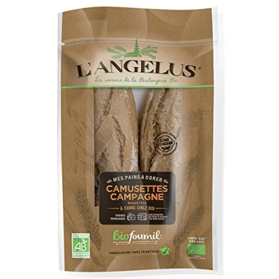 Abbildung von L angelus Bio 2 Weizenbaguettes zum Aufbacken (1 x 400 gr)