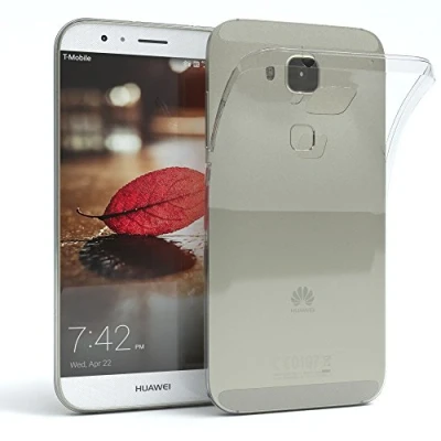 Abbildung von EAZY CASE Hülle kompatibel mit Huawei G8 Schutzhülle Silikon, Ultra dünn, Slimcover, Handyhülle, Silikonhülle, Backcover, Durchsichtig, Klar Transparent