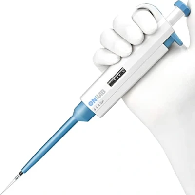 Abbildung von ONiLAB 0.1 2.5 μl Labor Einkanal Pipette Scientific Labormikropipette Handbuch Einstellbares Volumen, Hochpräzise, Pipettierer
