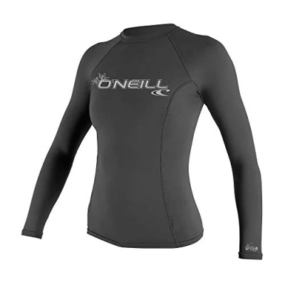 Abbildung von O&#039;NEILL Wetsuits Damen Basic Skins UPF 50+ Langarm Rashguard, Graphit, Größe L