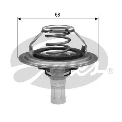 Abbildung von GATES TH23085G1 Kühlwasserthermostat 85 mit Dichtungen ohne Gehäuse CITROËN: XM II Schrägheck, Xantia I Schrägheck