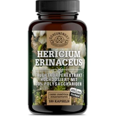 Abbildung von Scheunengut® Lions Mane hochdosierter Hericium Erinaceus 180 St