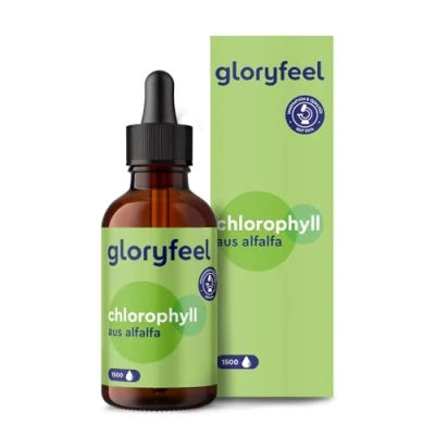 Abbildung von gloryfeel® Chlorophyll Tropfen Nature 200 mg 50 ml