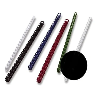 Abbildung von GBC BX211410 Plastik Binderücken für Stanz /Bindemaschine, A4, 21 Ringe, 14 mm, 100 Stück schwarz