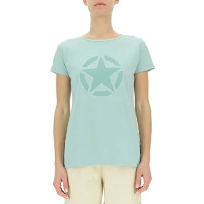 Abbildung von JEEP O102758 E958 J Damen T Shirt Star Großer Aufdruck J23S Pale Jade/Granite Gr XS