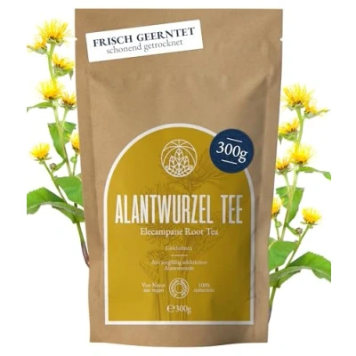 Abbildung von Alantwurzel Tee Monte Nativo (300 g) Alantwurzeltee (Inula helenium) 100% Natürlich &amp; Schonend getrocknet Sanfter Kräutertee für jeden Moment