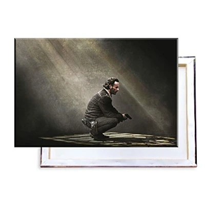 Abbildung von Unified Distribution The Walking Dead Rick Grimes Andrew Lincoln 120x80 cm Bilder &amp; Kunstdrucke fertig auf Leinwand aufgespannt und in erstklassiger Druckqualität