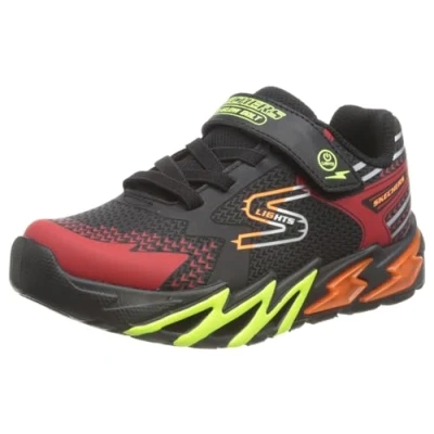Abbildung von Skechers Flexglow BOLT Sneaker low Black/red/orange/yellow für Kinder, Größe: 28, Schuhe