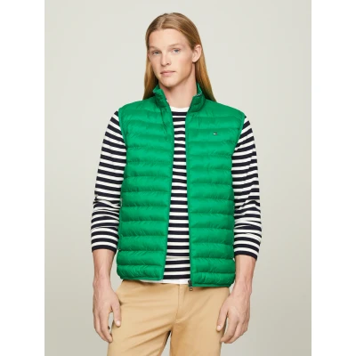 Abbildung von Tommy Hilfiger Packable Recycled Weste, Herren, Größe: Small, Efeu