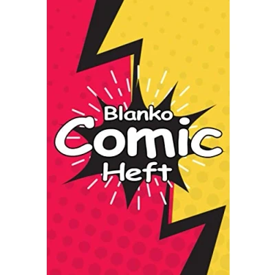 Abbildung von blanko Comic Heft: Leere Raster Zum Selber Zeichnen I Tolles Geschenk für Liebhaber Format DIN A5 6x9 Zoll 120 Seiten