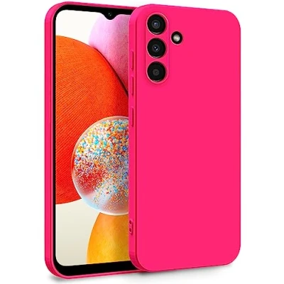 Abbildung von MyGadget Hülle für Samsung Galaxy A14 5G Zweilagige Handyhülle mit Kameraschutz Cover Innenfutter &amp; Silikon außen Pink