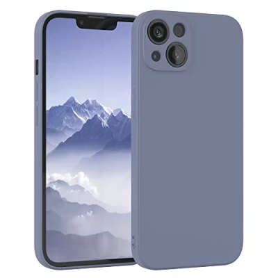 Abbildung von EAZY Case Silikonhülle für iPhone 13 Hülle Silikon Blau weich stoßfeste Handyhülle Schutzhülle mit Kameraschutz Dünn Premium Schutz Cover TPU Phone Bumper in Eisblau