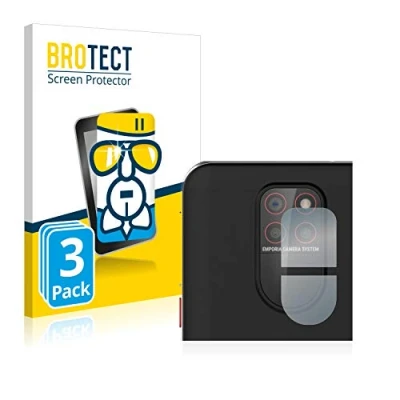 Abbildung von BROTECT Schutzglas für Emporia Smart 5 (NUR Kameraschutz) (3 Stück) Schutzfolie Panzer Folie Glas [Extrem Kratzfest 9H, Anti Fingerprint, U