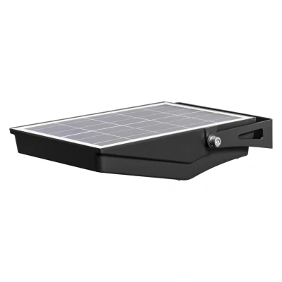 Abbildung von Ledvance ENDURA LEDFlutlicht Flood Solar, 10W, solarbetrieben, eingebauter Sensor, kaltweißes Licht, Fernbedienung, lange Batterielaufzeit bis zu vier Stunden bei voller Helligkeit, Schutzklasse IP65