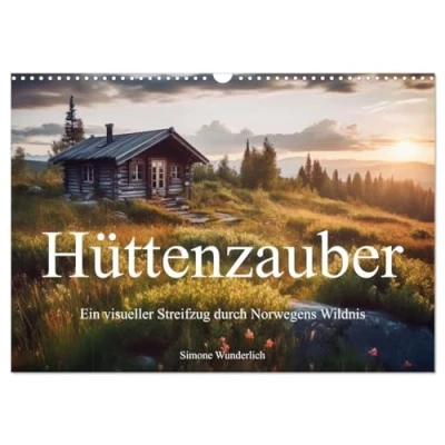 Abbildung von Hüttenzauber Ein visueller Streifzug durch Norwegens Wildnis (Wandkalender 2025 DIN A3 quer), CALVENDO Monatskalender