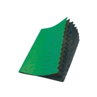 Abbildung von herlitz 10843332 Ordnungsmappe Quality 1 12, A4, grün, 12 Fächer mit Gummizug, Stück