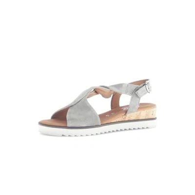 Abbildung von Gabor Damen Keilsandalen, Frauen Sandalen,Sommerschuhe,Freizeitschuhe,offene Schuhe,Strandschuhe,Keilabsatz,Schilf(Kork/Creme),41 EU / 7.5 UK