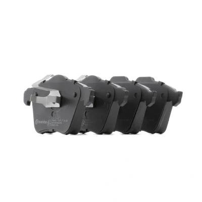 Abbildung von BREMBO P 24 057 Bremsbelagsatz exkl. Verschleißwarnkontakt mit Kolbenclip ohne Zubehör VOLVO: V50, V40 Schrägheck, C70 2 Cabriolet, MAZDA: 3 Hatchback