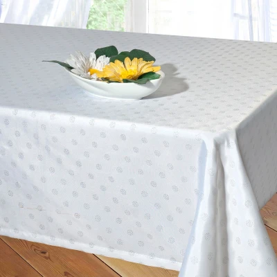 Abbildung von Delindo Lifestyle Tischdecke &quot;Neville&quot;, unifarben mit Glitzereffekten