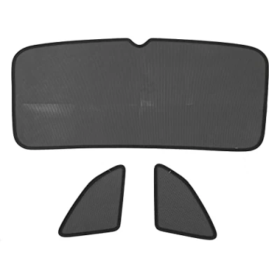 Abbildung von Skoda 658064361 Sonnenschutz Verdunklung Kofferraumseitenscheiben Heckscheibe, 3 teilig, schwarz