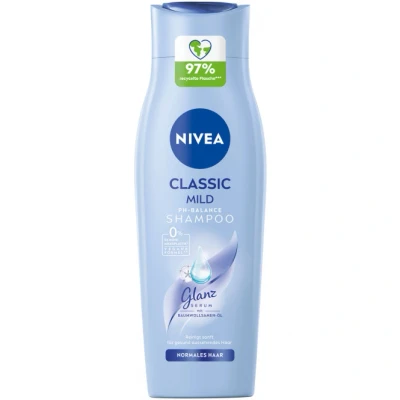 Abbildung von NIVEA Classic Care Shampoo, pflegendes Haarshampoo mit Baumwollsamen Öl und pH optimierter Pflege, mild reinigendes Pflegeshampoo für gesunde Haarpflege (250 ml)