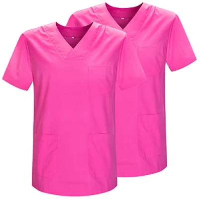 Abbildung von MISEMIYA Packung 2 STK. SANITÄRE CASACA Unisex Uniformen UNIFORM MEDIZINISCHE Ref. 817 * 3XL, Fuchsia 21