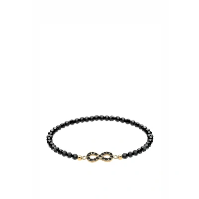Abbildung von Goldhimmel Infinity Statement Armband, Damen, Größe: 19, Schwarz
