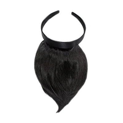 Abbildung von WIG ME UP HA073T 2 Toller Clip in Pony mit Haarreif für besonders natürliche Wirkung, Schwarz (2)