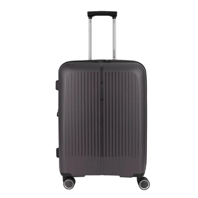 Abbildung von Gabol Brooklyn Mittelgroßer erweiterbarer Koffer mit einer Kapazität von bis zu 70 l, dunkelgrau, 45x27x65 cm,