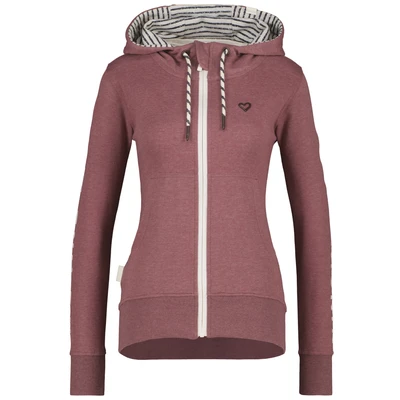 Abbildung von alife &amp; kickin Jessy Sweatjacke, Damen, Größe: Medium, Plum