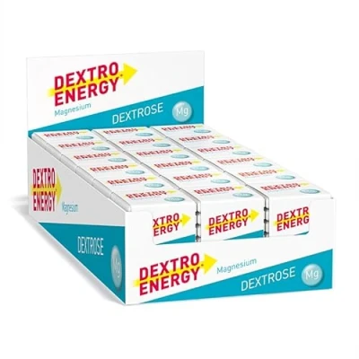 Abbildung von DEXTRO ENERGY WÜRFEL MAGNESIUM (18er Vorteilspack) Traubenzucker Würfel mit Kohlenhydraten und fruchtigem Geschmack, zur Verringerung von Müdigkeit, Maltodextrin, Laktosefrei Glutenfrei