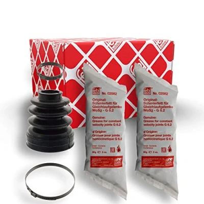 Abbildung von FEBI BILSTEIN 100344 Achsmanschette getriebeseitig, Vorderachse Gummi CITROËN: C3 I Schrägheck, Saxo PEUGEOT: 106 II Schrägheck