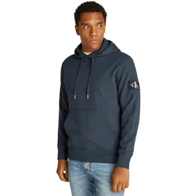 Abbildung von Calvin Klein Jeans Badge Hoodie Sweatshirt, Herren, Größe: 3XL, Ink