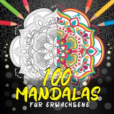 Abbildung von 100 Mandalas Für Erwachsene: Wunderschöne Malbuch Erwachsene Zum Ausmalen Mandala Senioren, Antistress und Entspannen