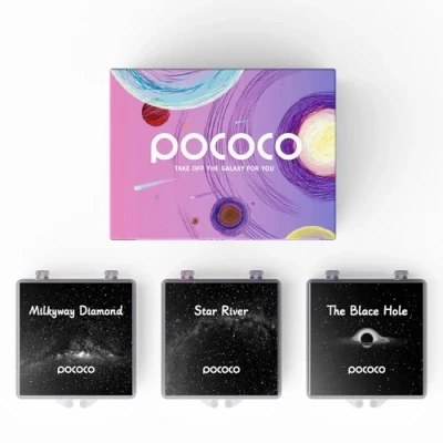 Abbildung von Realistische Scheiben Galaxy Discs für POCOCO Lite Star Projector Home Planetarium, 5k Ultra HD, 3 Stück (Galaxy ohne Projektor)