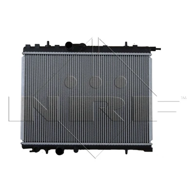 Abbildung von NRF EASY FIT 50440 Kühler, Motorkühlung Aluminium 537 377 26 mit Anbauteilen Kühlrippen gelötet PEUGEOT: 206 Schrägheck, SW, 206+ Schrägheck