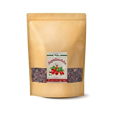 Abbildung von Biojoy BIO Hagebuttenschalen getrocknet (2 kg), ganz, ideal für Tee (Rosa canina)